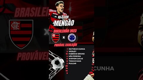 PROVÁVEL ESCALAÇÃO DO MENGÃO - FLAMENGO X CRUZEIRO BRASILEIRÃO #Shorts