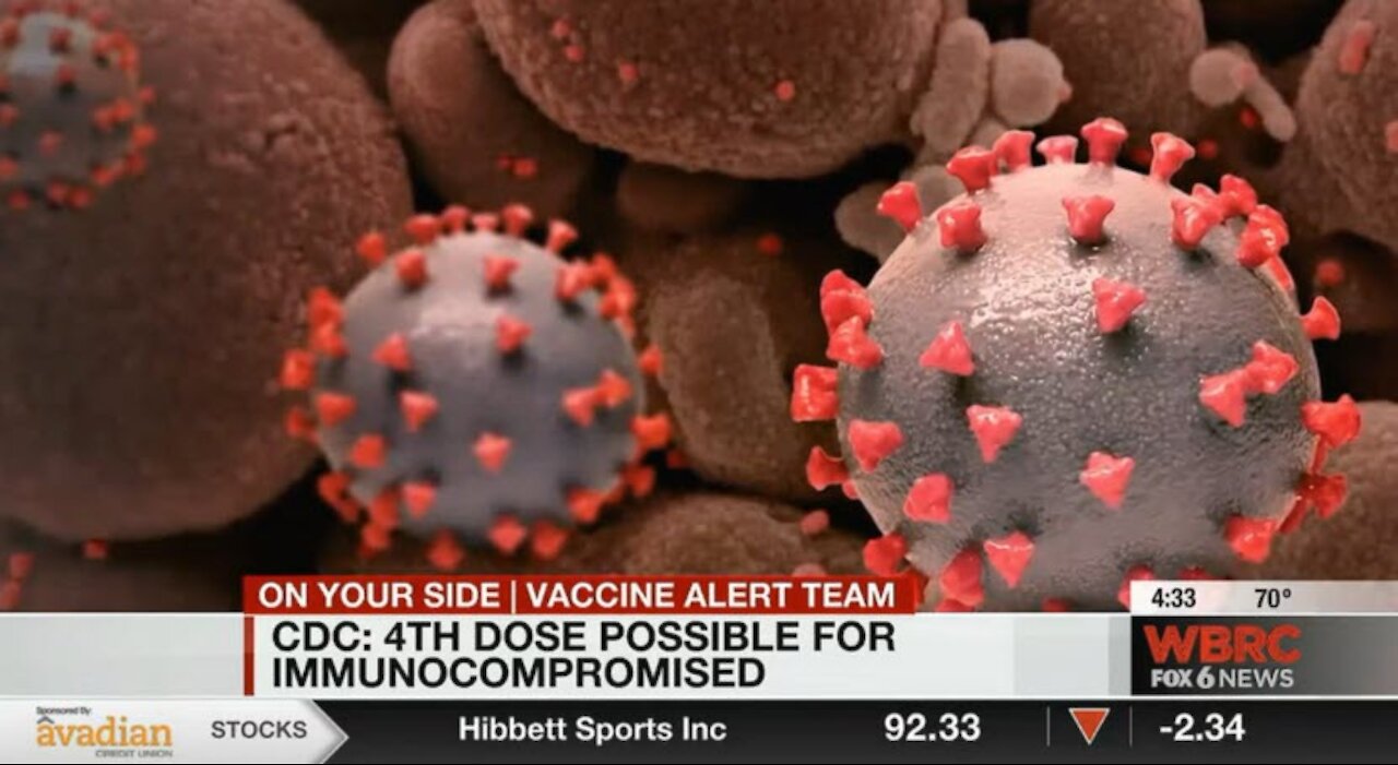 CDC: Immunocompromised may need 4th COVID "shot"