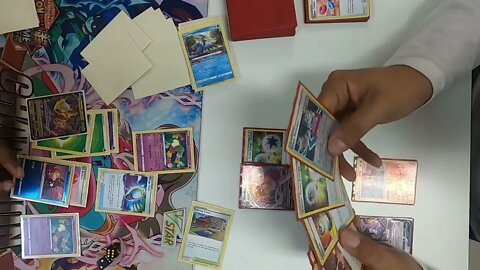 Giratina VStar/Leafeon VStar vs Mew VMAX at @pocketsloths7162 | Pokemon TCG