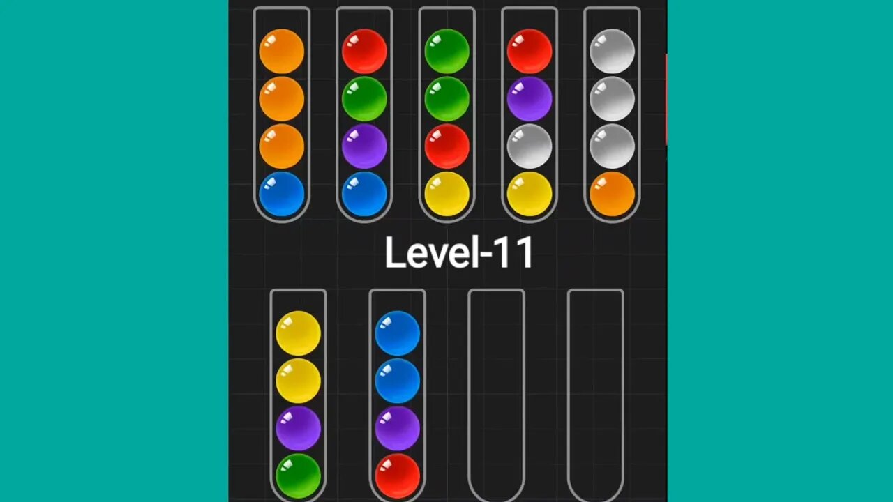 BALL SORT PUZZLE / LEVEL -11/ MOBILE GAMES
