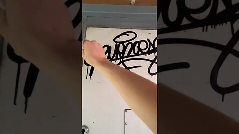 GRAFFITI TAG ONE-LINER IN 10 SECONDS 😲⏰ #graffiti #graffitiart #shorts