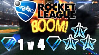 1 v 4 Rocket League - Diamond 2 vs Diamond 1 + Plats