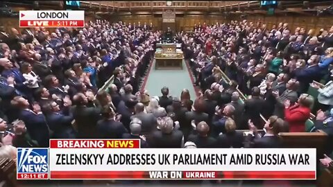 Ukrainian President Zelenskyy Gets Standing Ovation in UK Parliament