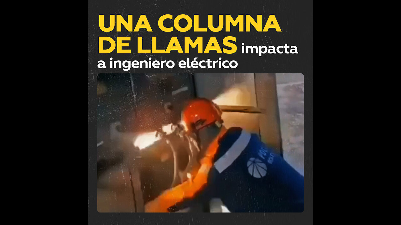 Columna de fuego alcanza a un operario durante unas reparaciones