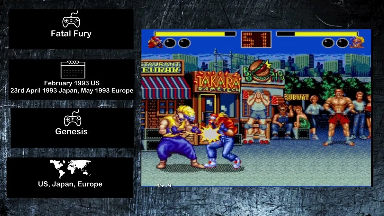 Console Fighting Games of 1993 - Fatal Fury