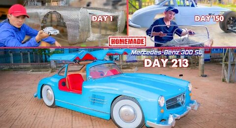 Full 213 Days Build Mercedes-Benz 300 SL For My Son