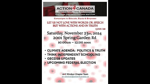 A4C Windsor Chapter Meeting: Saturday November 23, 2024