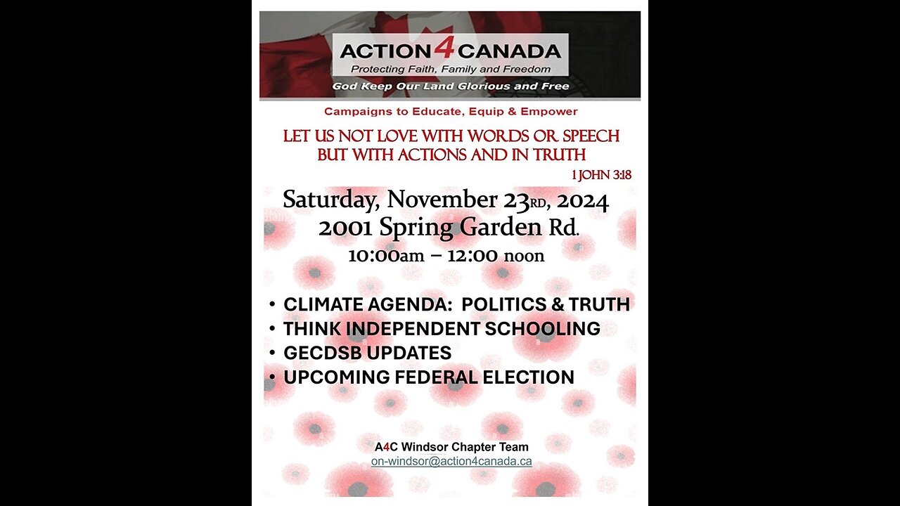 A4C Windsor Chapter Meeting: Saturday November 23, 2024