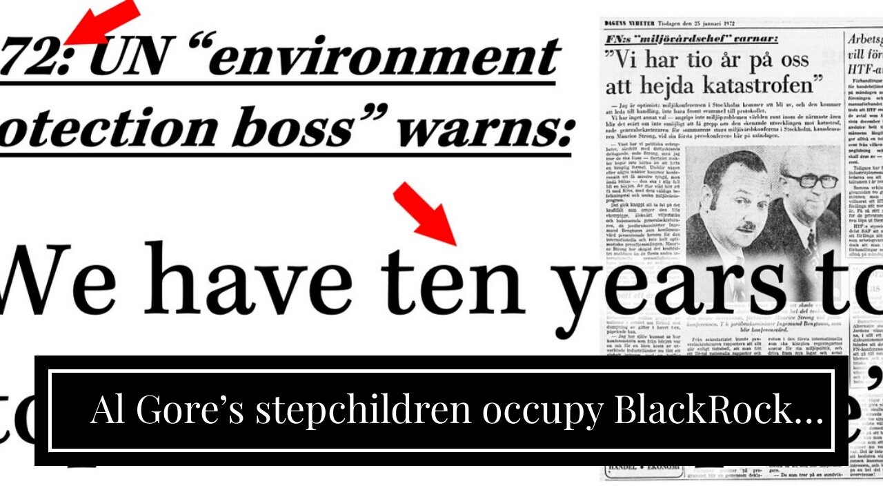 Al Gore’s stepchildren occupy BlackRock HQ, throw coal on floor…