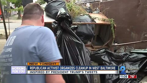 Republican activist organizes cleanup in West Baltimore