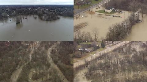 Macomb County residents deal with flooding from the Clinton River