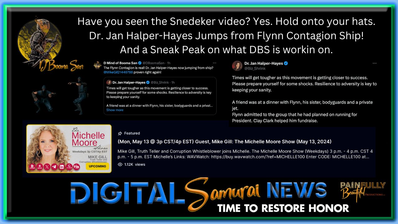 DSNews | Have you seen the Snedeker video? Yes. Hold onto your hats. Dr. Jan Halper-Hayes Jumps from Flynn Contagion Ship! And a Sneak Peak on what DBS is workin on.