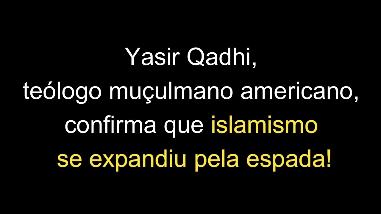 Islamismo se expandiu pela espada, diz teólogo muçulmano