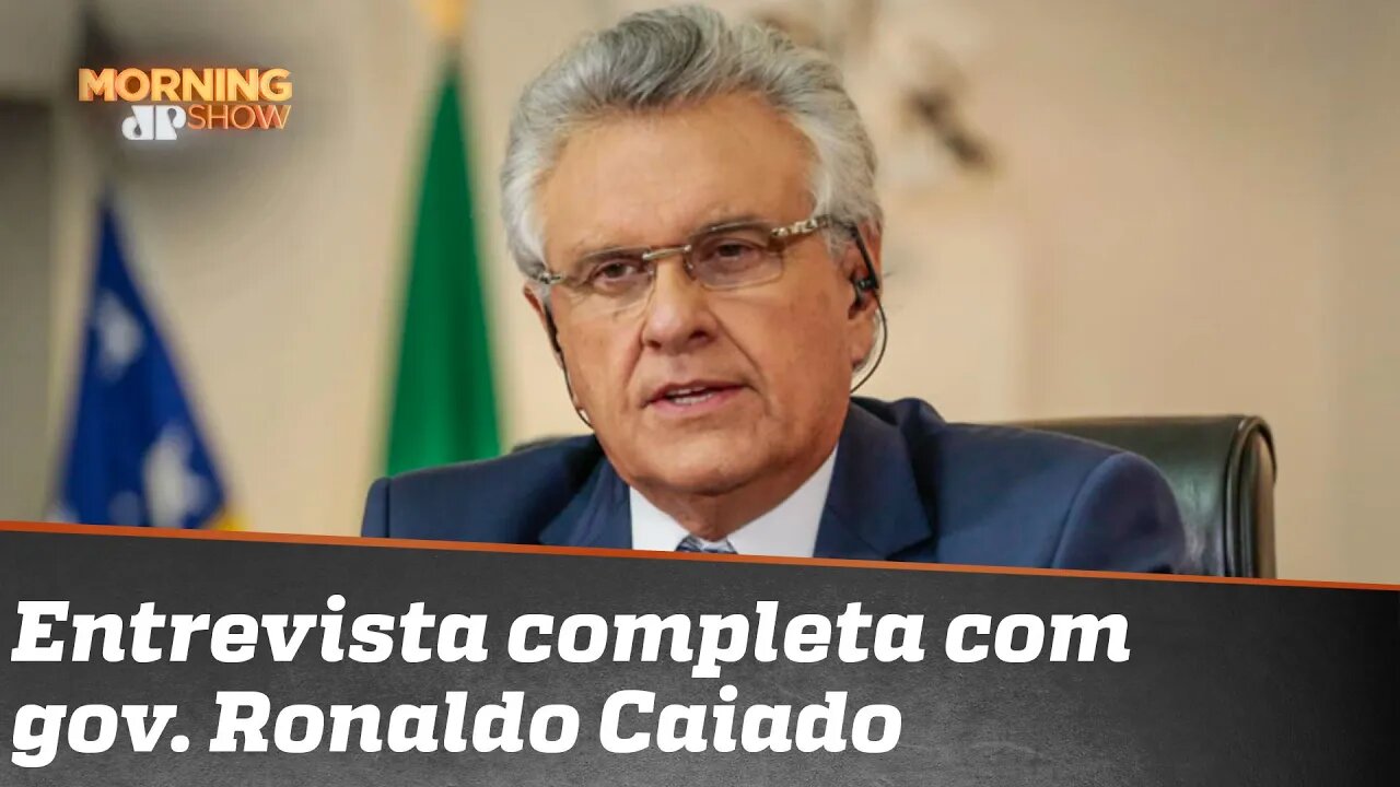 Exclusivo: Ronaldo Caiado fala da relação com Bolsonaro e da nova quarentena em Goiás