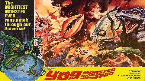 YOG, MONSTER FROM SPACE 1970 English Release - Aliens Create Giant Mutant Monsters FULL MOVIE HD & W/S