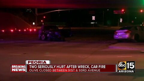 2 seriously hurt in 2-car crash in Peoria