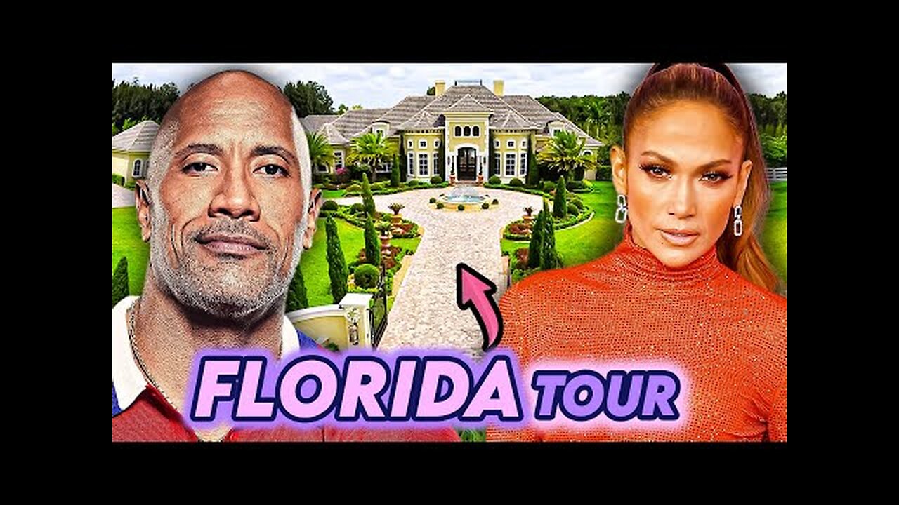 10 Celebrities Who Live In Florida - J.Lo, The Rock & More