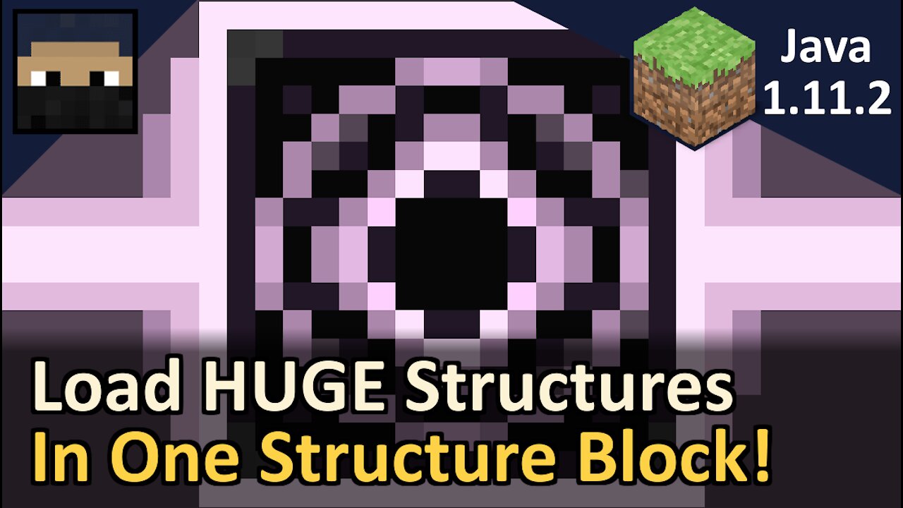 How to Load HUGE Structures In One Structure Block! Minecraft Java 1.11.2! Tyruswoo Minecraft