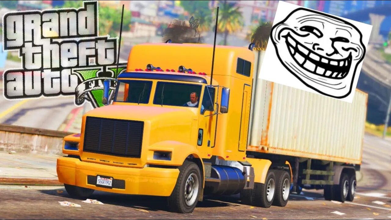 Trolling Racist Truck Driver on GTA Online!
