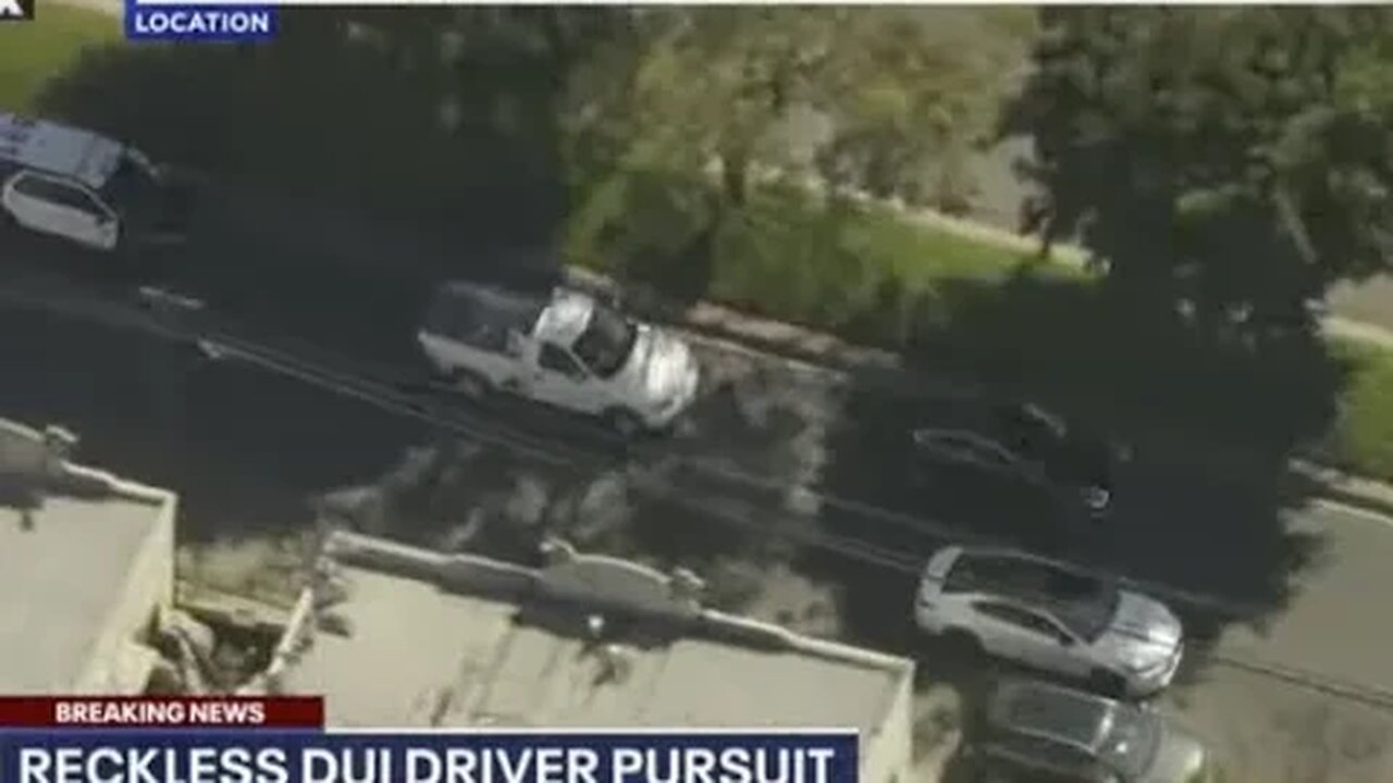 Police chase: LASD in pursuit suspected DUI driver