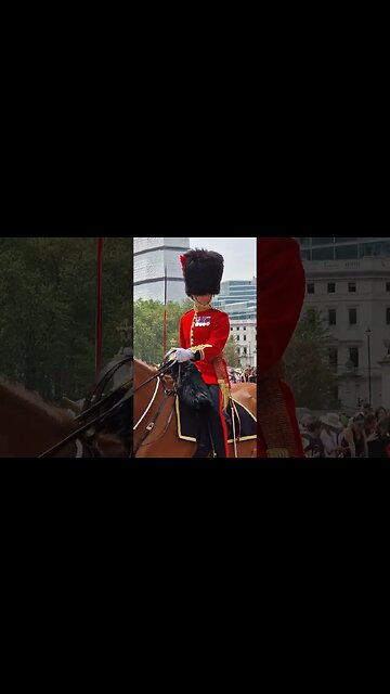 Coldstream guard on horse back on the mall #buckinghampalace