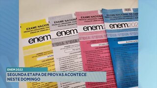 Enem 2022: Segunda etapa de provas acontecem neste Domingo.