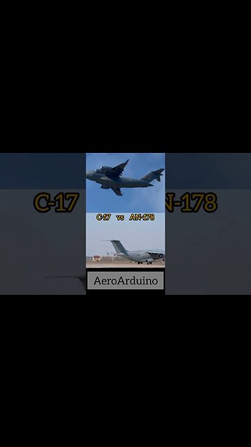 Amazing American #C17 vs Ukrainian #AN178 Gigantic Takeoff #Aviation #AeroArduino