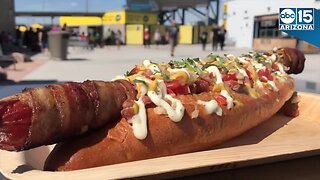 BIGGEST HOT DOG IN NASCAR! Phoenix Raceway sells 18-inch Sonoran dog - ABC15 Digital