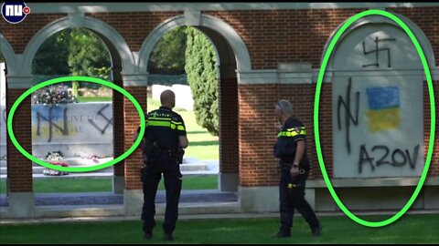 Netherlands: Vandals desecrated a military cemetery with Ukro-Nazi simbology