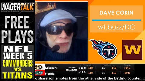 NFL Week 5 Predictions and Odds | Washington Commanders vs Tennessee Titans Preview | Cokin's Corner