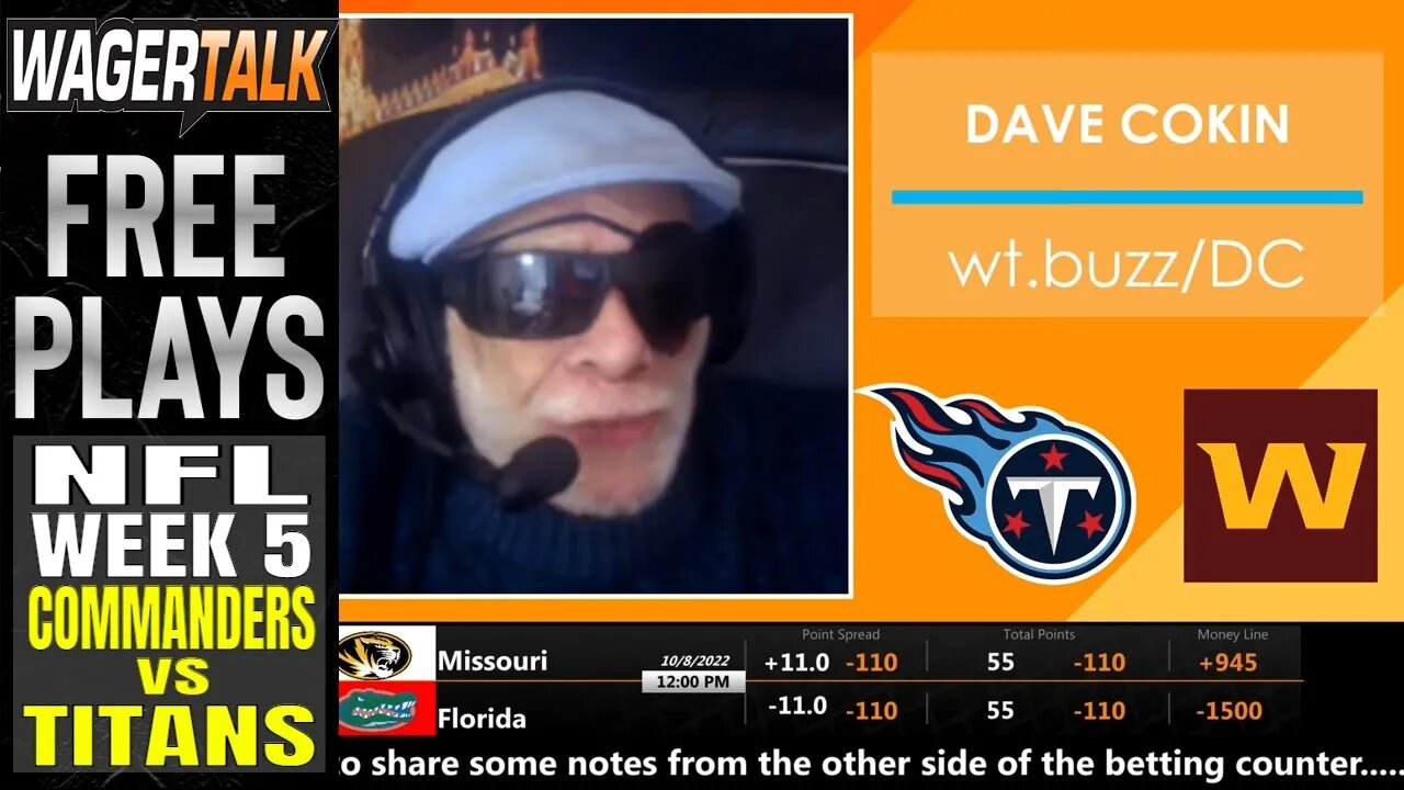NFL Week 5 Predictions and Odds | Washington Commanders vs Tennessee Titans Preview | Cokin's Corner