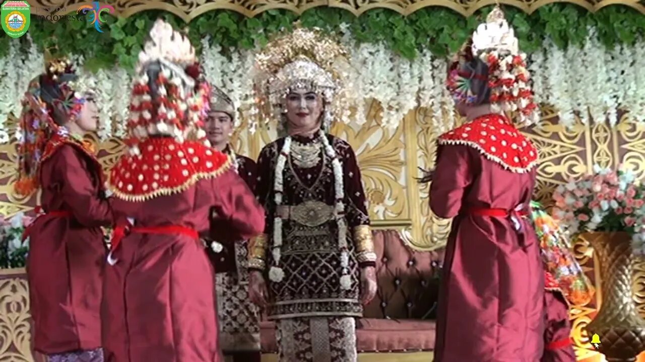 TARI PAGAR PENGANTIN RESEPSI MERI & BAYU DESA BANDAR PAGAR ALAM SUMATERA SELATAN