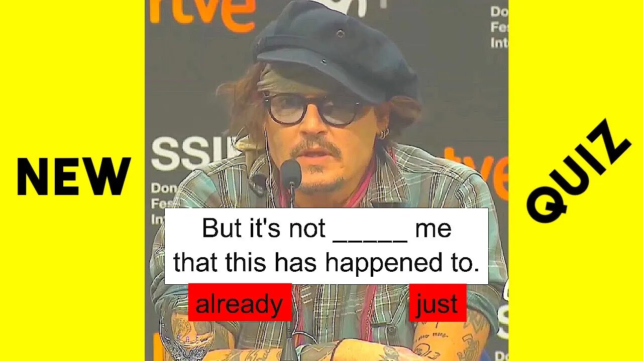 QUIZ - Test your English with Johnny Depp (5 questions).