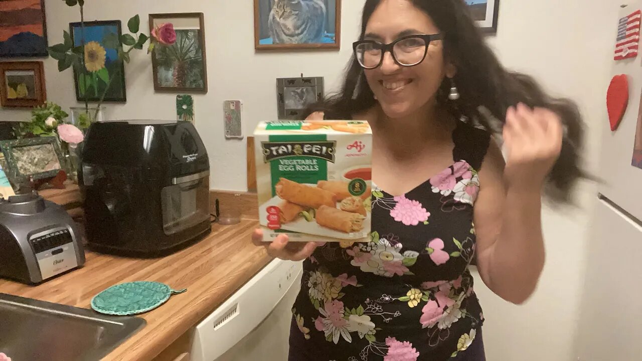 Making Vegetable Egg Rolls In The Power AirFryer Oven