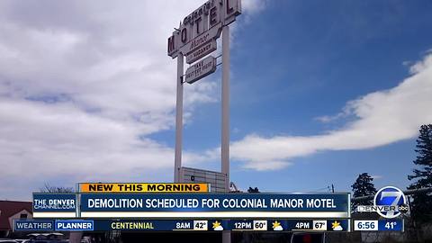 Demolition scheduled for next week for Colonial Manor Motel as part of Central 70 project