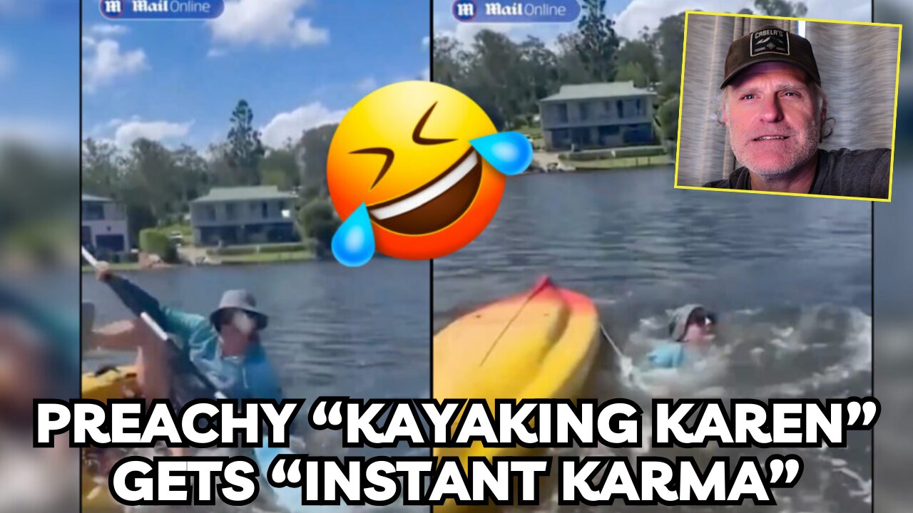 Preachy “Kayaking Karen” gets “instant karma”