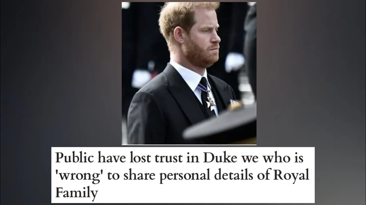 90. People have lost trust in Prince Harry