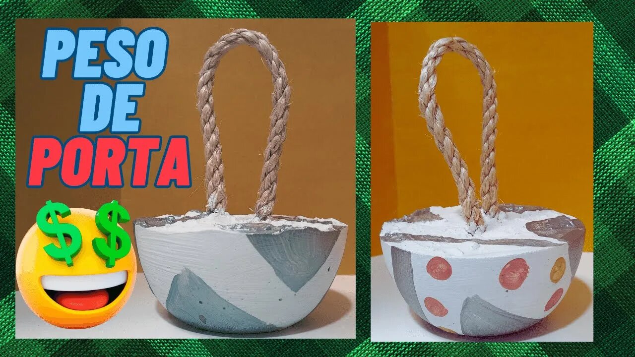PESO DE PORTA LINDO E FÁCIL DE FAZER/FAÇA E VENDA/DIY/NÃO DEIXE SUA PORTA BATER/