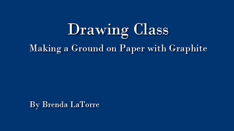 Making a Ground on Paper with Graphite