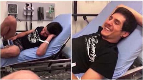 A melhor maneira de animar alguém com uma emergência no pulmão!