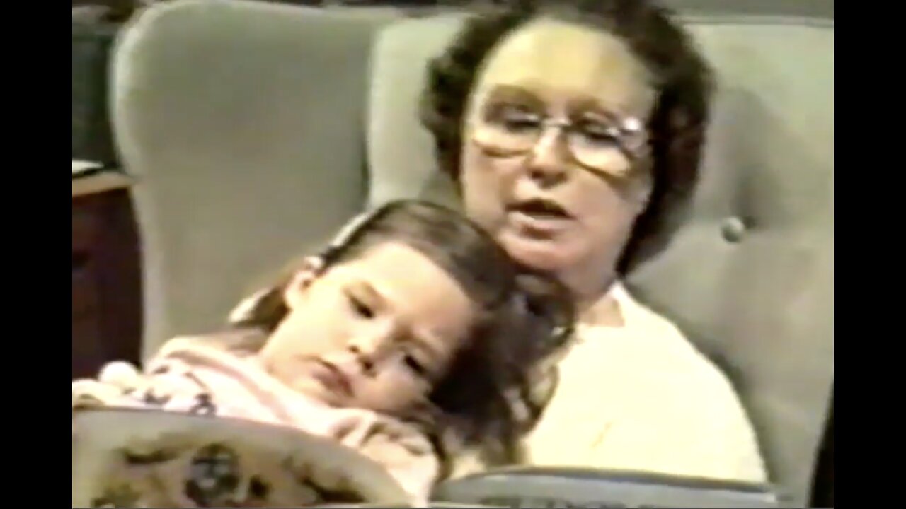 Granny reads Rudolph to Cameron