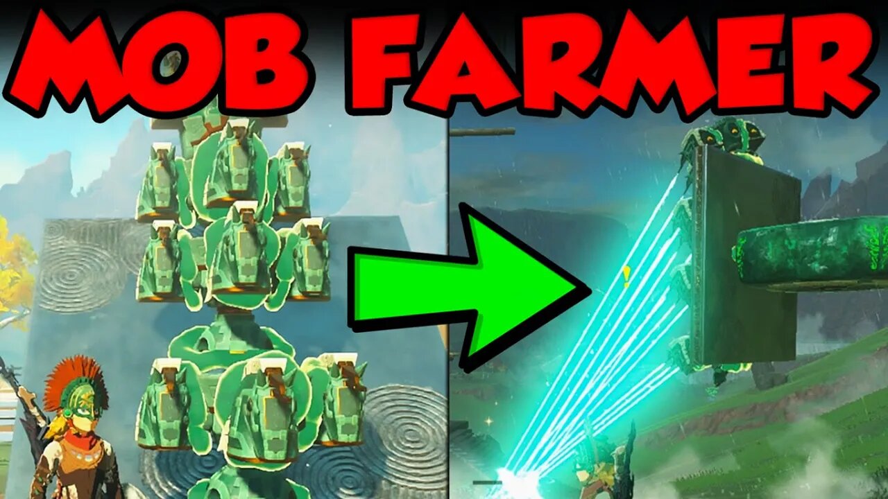 BUILDING MOB FARMING MACHINES IN TEARS OF THE KINGDOM!