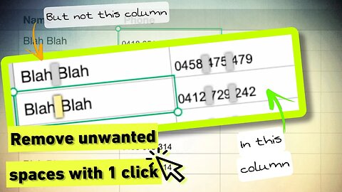 Remove all unwanted spaces with 1 click in Numbers | Mac Tips