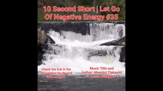 10 Second Short Of Let Go Of Negative Energy | #meditation #shorts #shortsvideo #waterfall #35