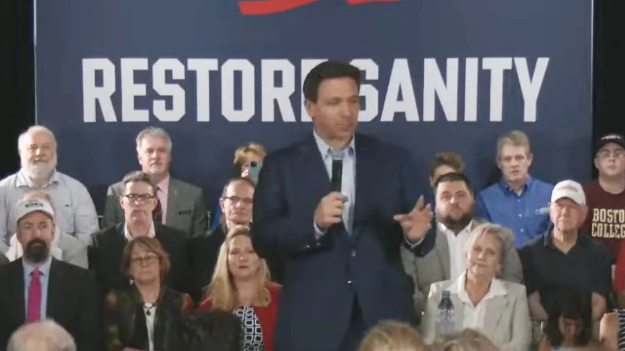 COWARD Ron DeSantis CHICKENS OUT when asked about Trump riots