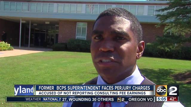 Former Baltimore County Schools Superintendent, Dallas Dance, charged with perjury