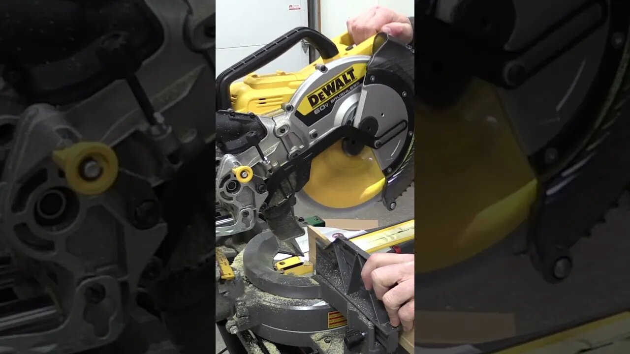 DEWALT FlexVolt 60V DCS781 12" Double Bevel Sliding Miter Saw #shorts