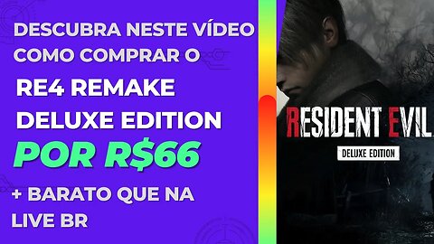 Onde Comprar Resident evil 4 Remake Deluxe Edition do Xbox até R$66 Reais + Barato que na Live BR