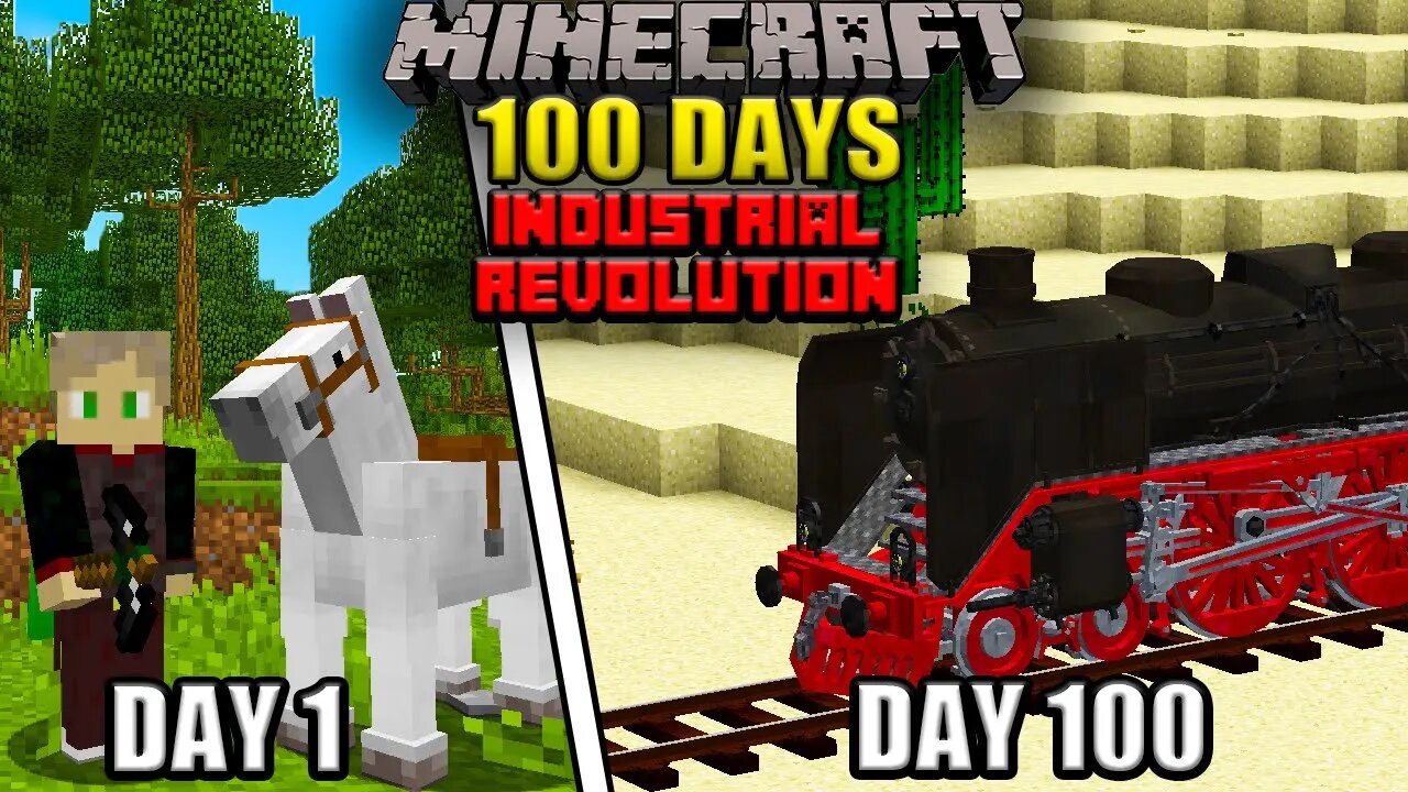 I Survived 100 Days in the Industrial Revolution in Minecraft