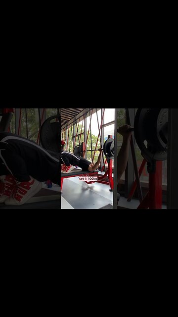 100KG Bench Press #shorts #youtubeshorts #shortsvideo #viralshorts #motivation #fitness #gym #short